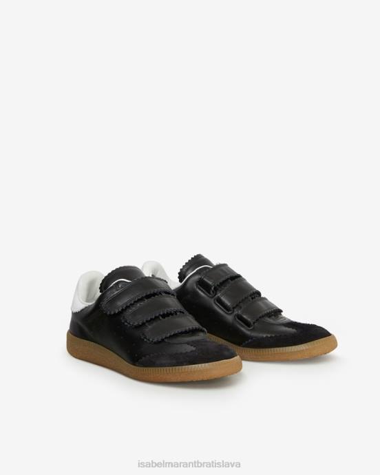 Isabel Marant unisex beth kožené tenisky V6XH821 obuv čierna