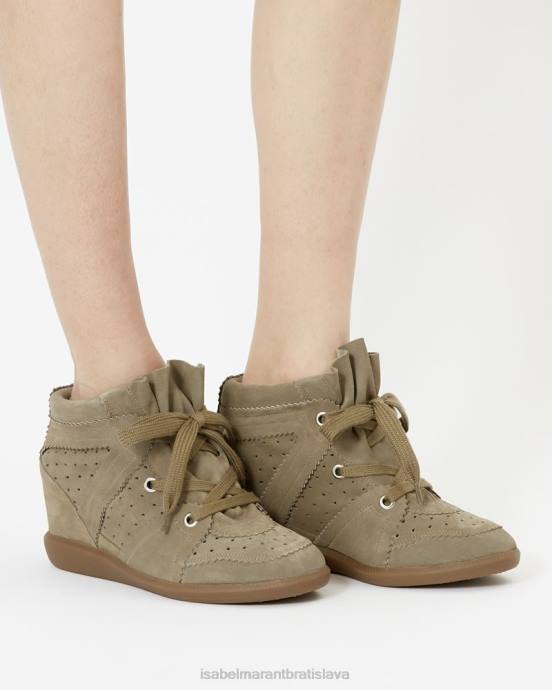 Isabel Marant unisex bobby kožené tenisky V6XH828 obuv taupe