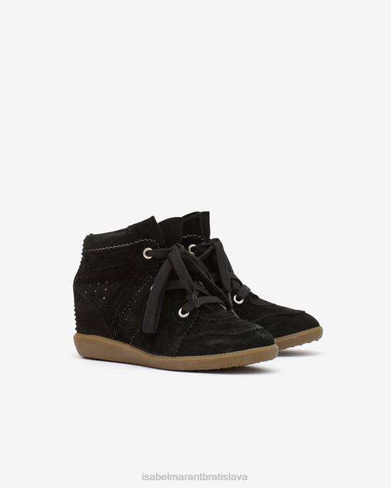 Isabel Marant unisex bobby semišové tenisky V6XH826 obuv čierna