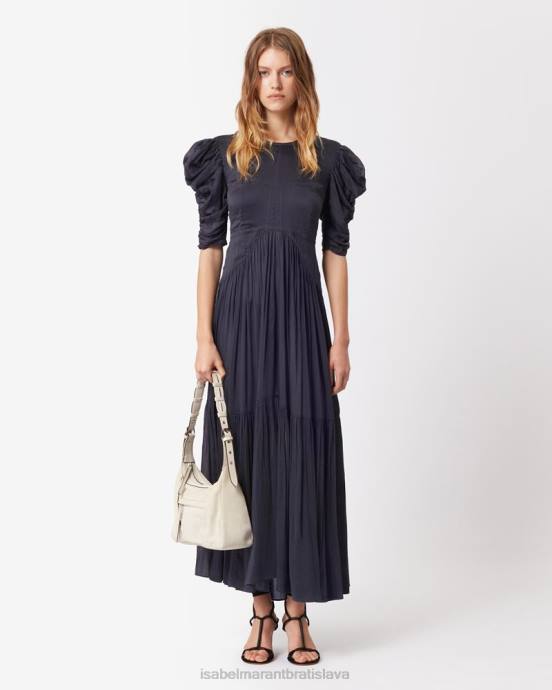 Isabel Marant ženy bavlnené šaty bealisa V6XH117 oblečenie vyblednutá noc