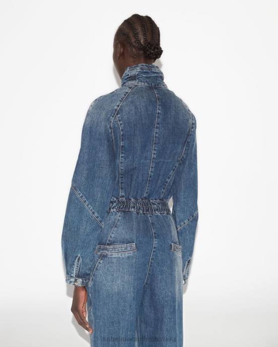 Isabel Marant ženy kimea denim overal V6XH220 oblečenie tmavomodrá