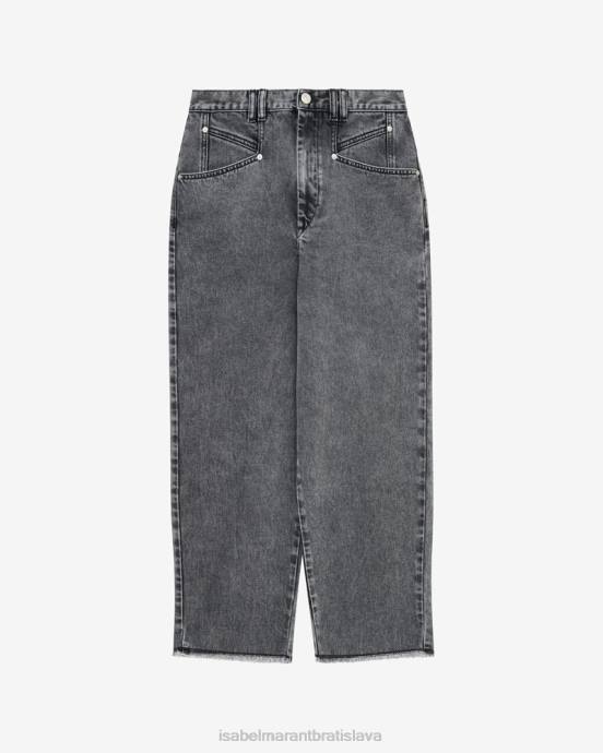 Isabel Marant ženy dilali džínsové nohavice V6XH304 oblečenie sivá